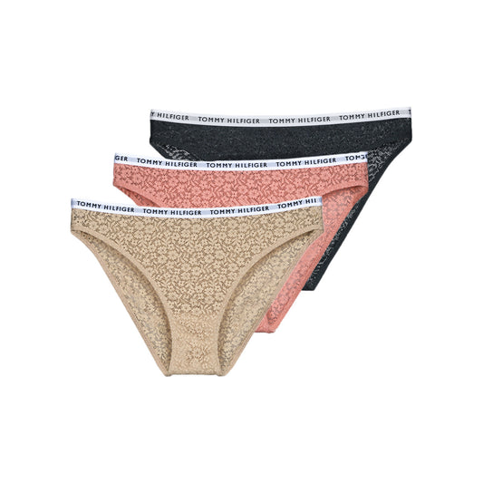 Culotte e slip Donna Tommy Hilfiger  3P FULL LACE BIKINI X3  Multicolore