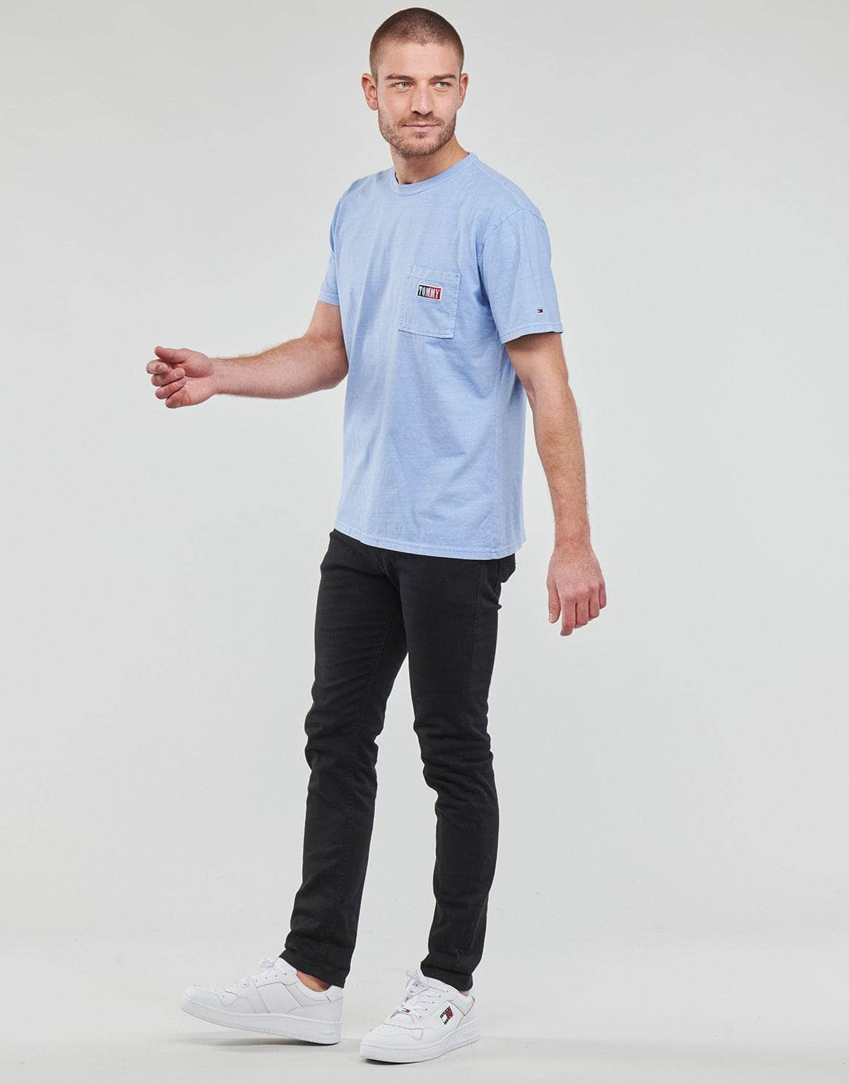 T-shirt Uomo Tommy Jeans  TJM CLSC TIMELESS TOMMY TEE  Blu