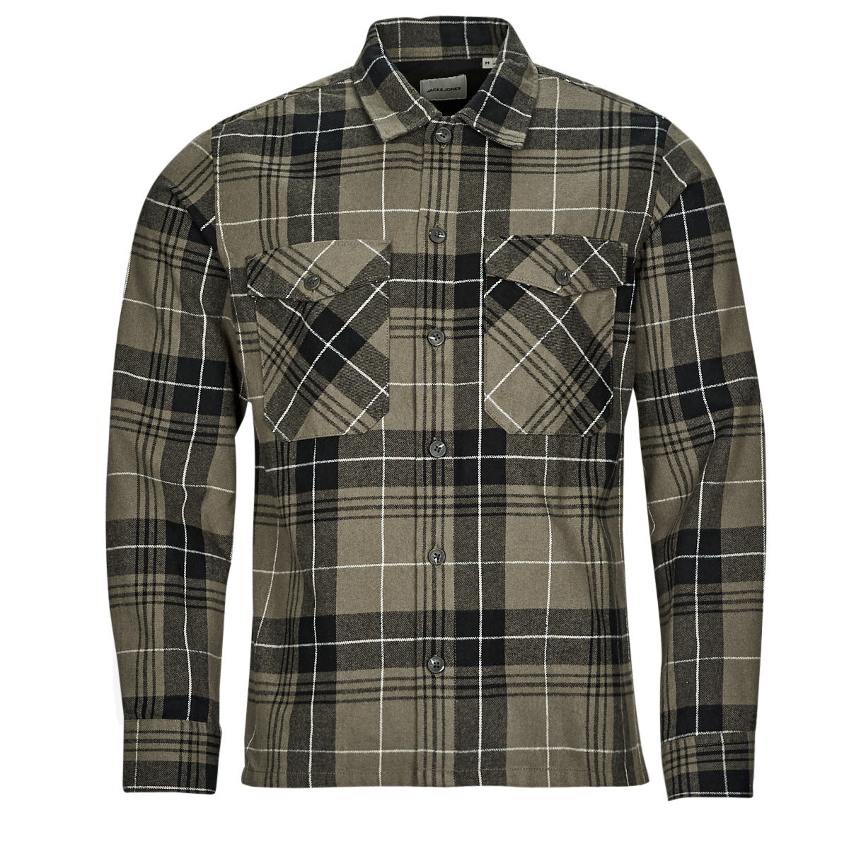 Camicia a maniche lunghe Uomo Jack & Jones  JJEJAY OVERSHIRT L/S  Verde