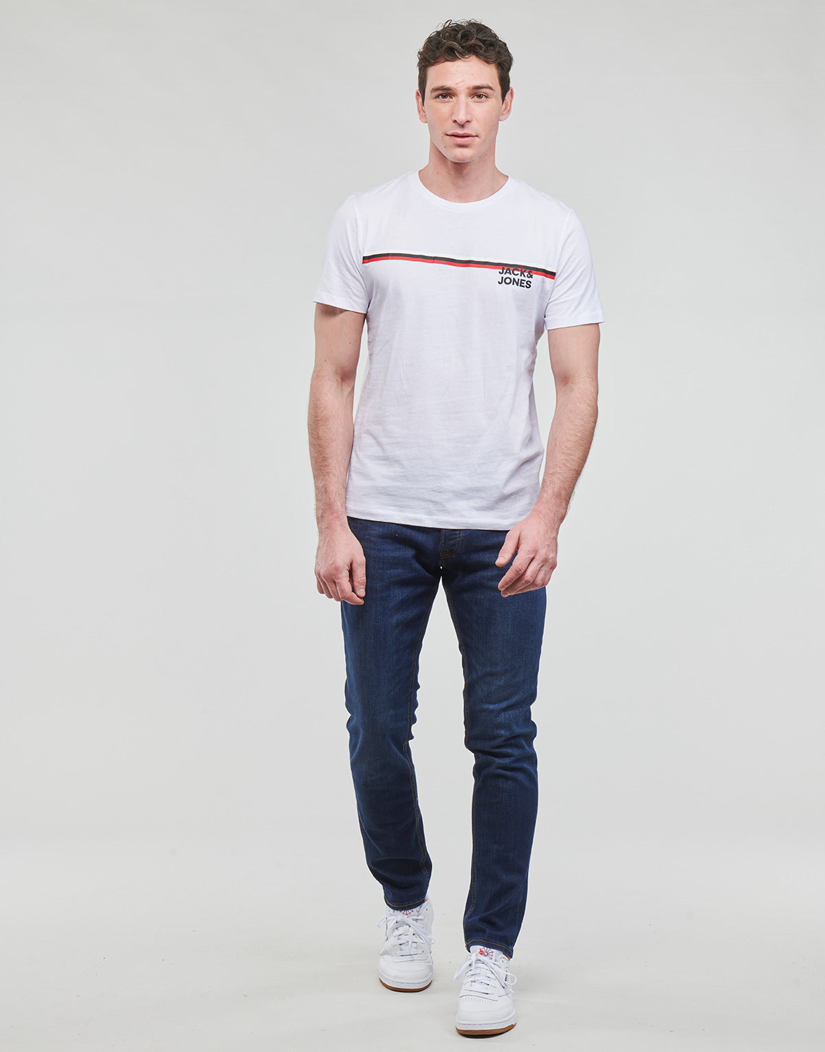 Jeans Slim Uomo Jack & Jones  JJIGLENN JJORIGINAL  Blu