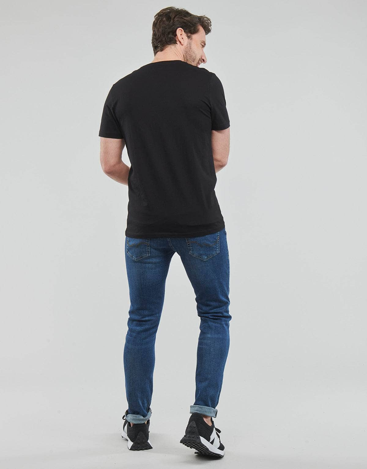 T-shirt Uomo Jack & Jones  JJELOGO TEE SS O-NECK  Nero