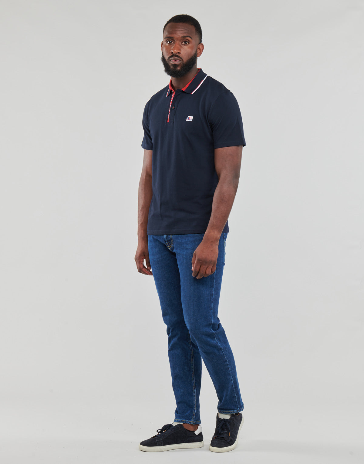 Polo Uomo Jack & Jones  JCOLOGAN POLO SS  Marine