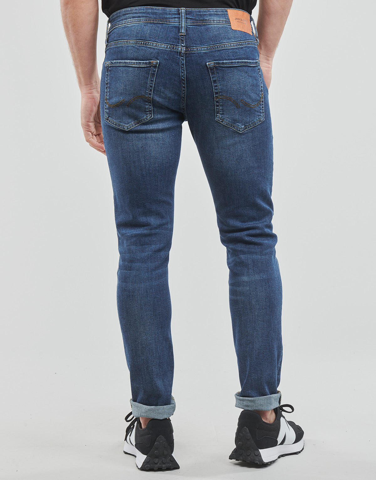 Jeans Slim Uomo Jack & Jones  JJIGLENN JJORIGINAL  Blu