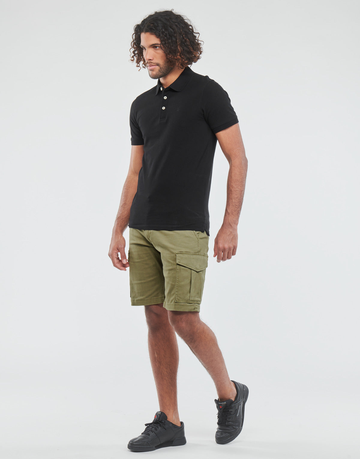 Polo Uomo Jack & Jones  JJEPAULOS POLO SS  Nero