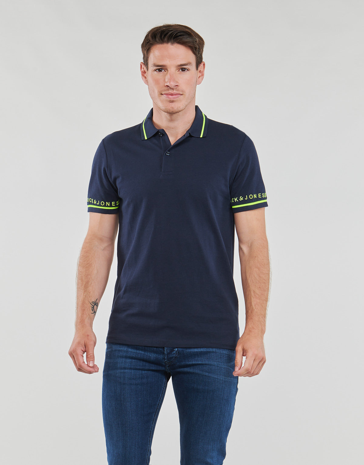 Polo Uomo Jack & Jones  JJGLOBUS POLO SS  Marine