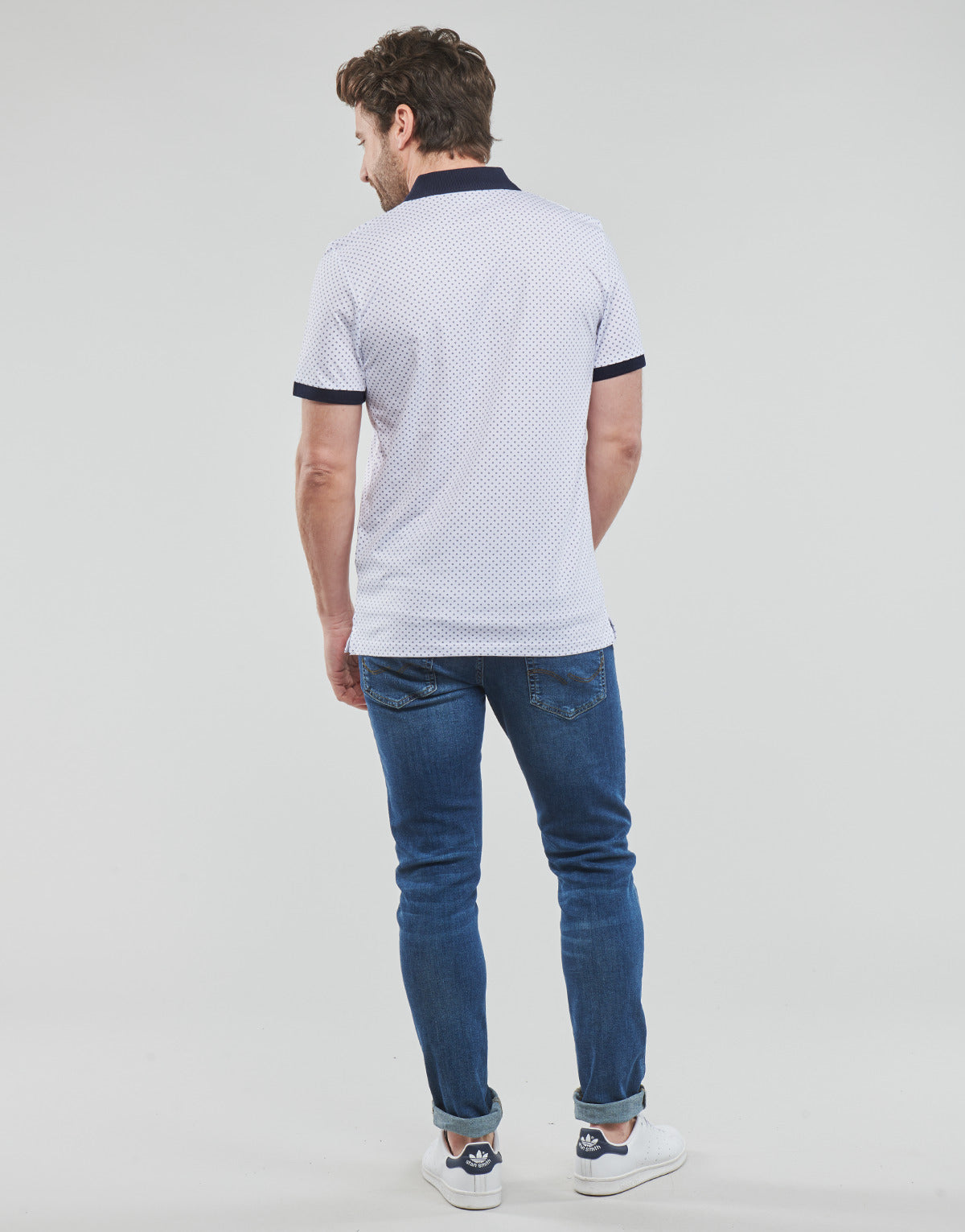 Polo Uomo Jack & Jones  JJNEW TERAKOTA POLO SS  Bianco