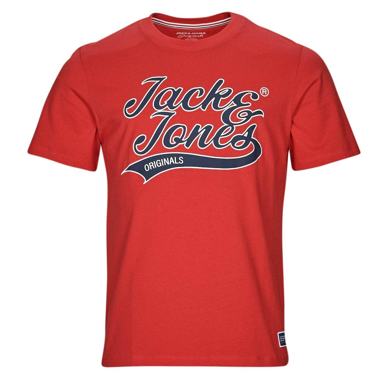 T-shirt Uomo Jack & Jones  JORTREVOR UPSCALE SS TEE CREW NECK  Rosso