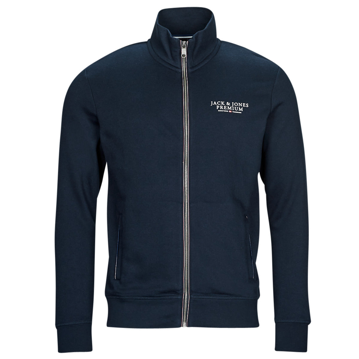 Felpa Uomo Jack & Jones  JPRBLUARCHIE SWEAT ZIP  HIGH NECK  Marine