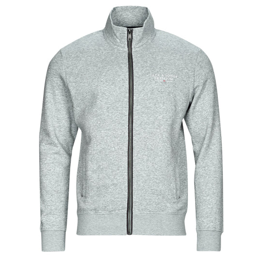 Felpa Uomo Jack & Jones  JPRBLUARCHIE SWEAT ZIP  HIGH NECK  Grigio