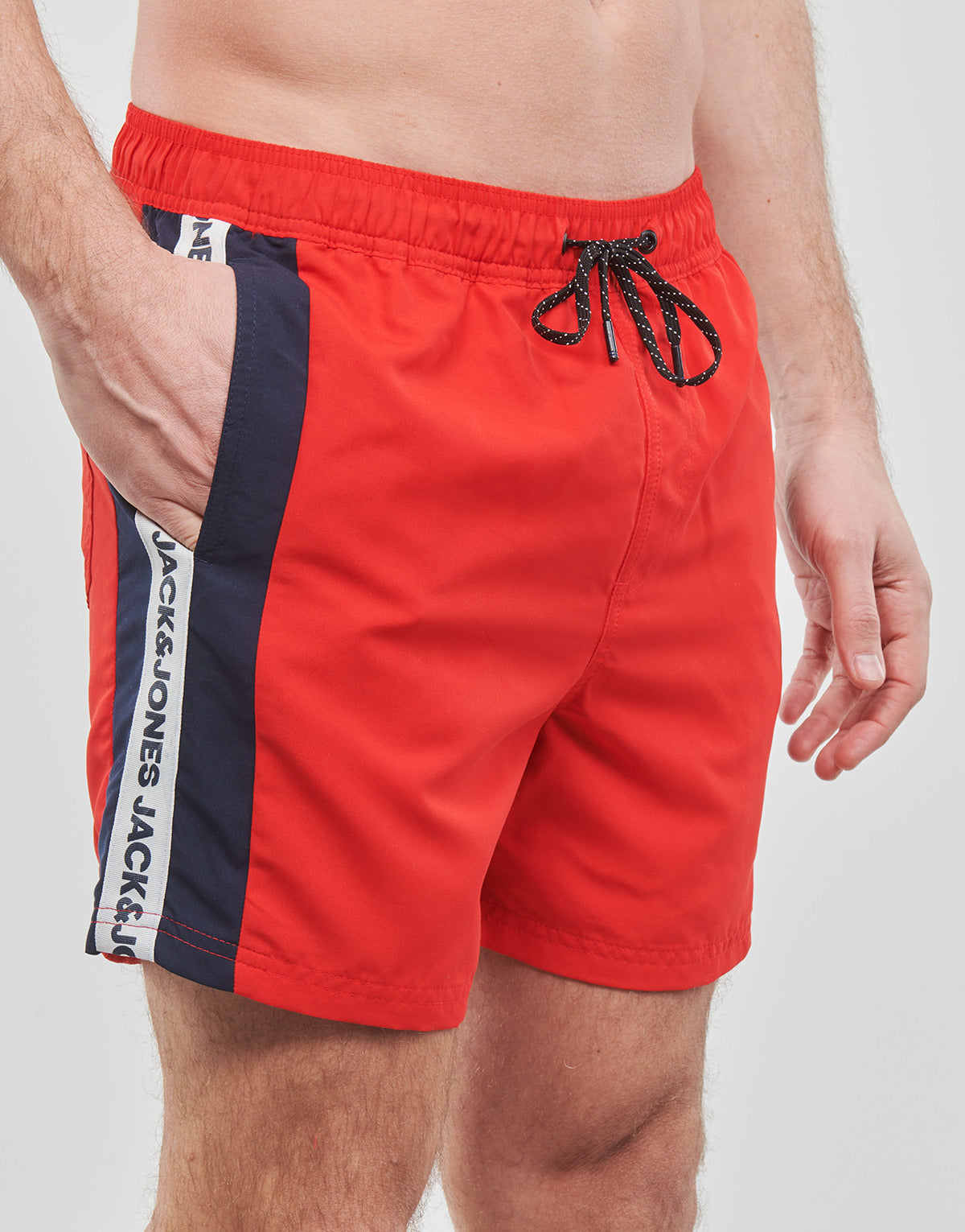 Costume / Bermuda da spiaggia Uomo Jack & Jones  JPSTFIJI JJSWIM TAPE  Rosso