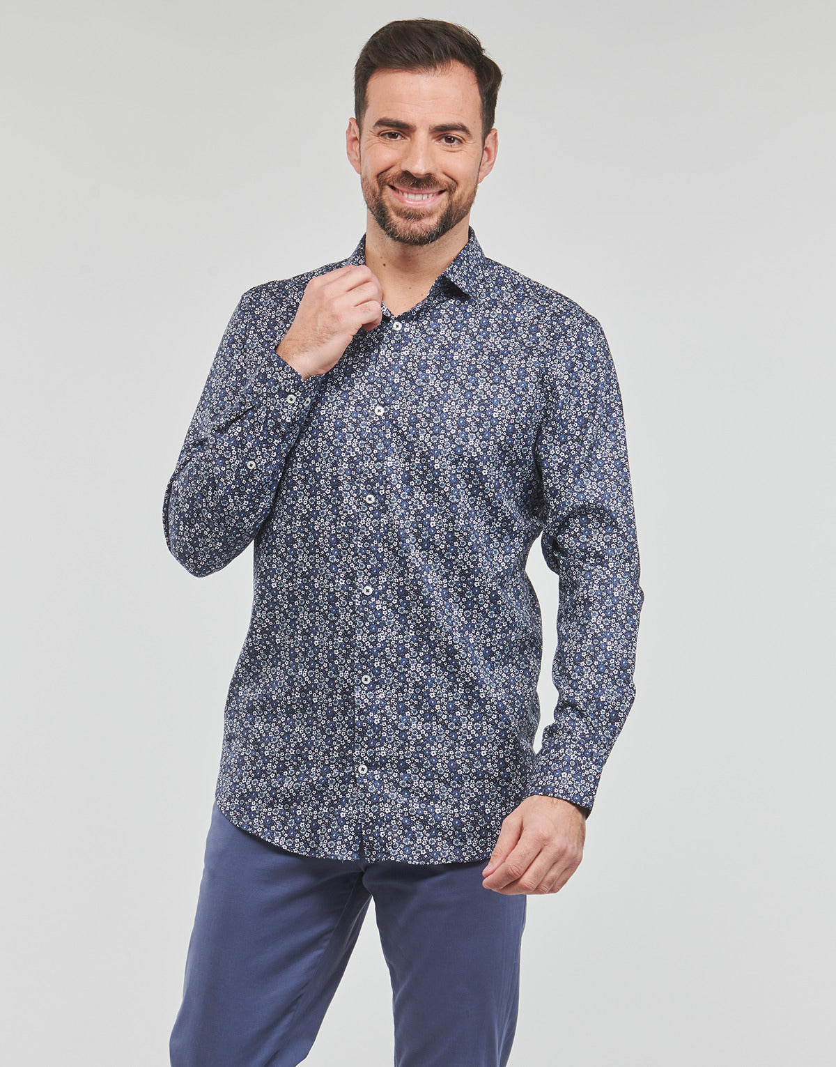 Camicia a maniche lunghe Uomo Jack & Jones  JPRBLASCANDIC PRINT SHIRT L/S  Multicolore