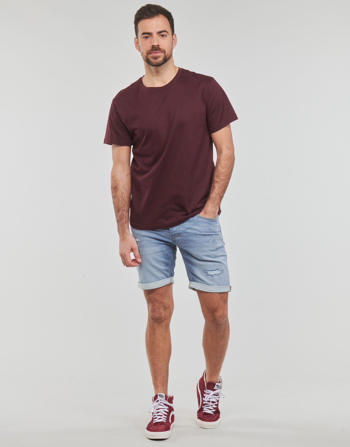 Pantaloni corti Uomo Jack & Jones  JJIRICK JJICON SHORTS  Blu