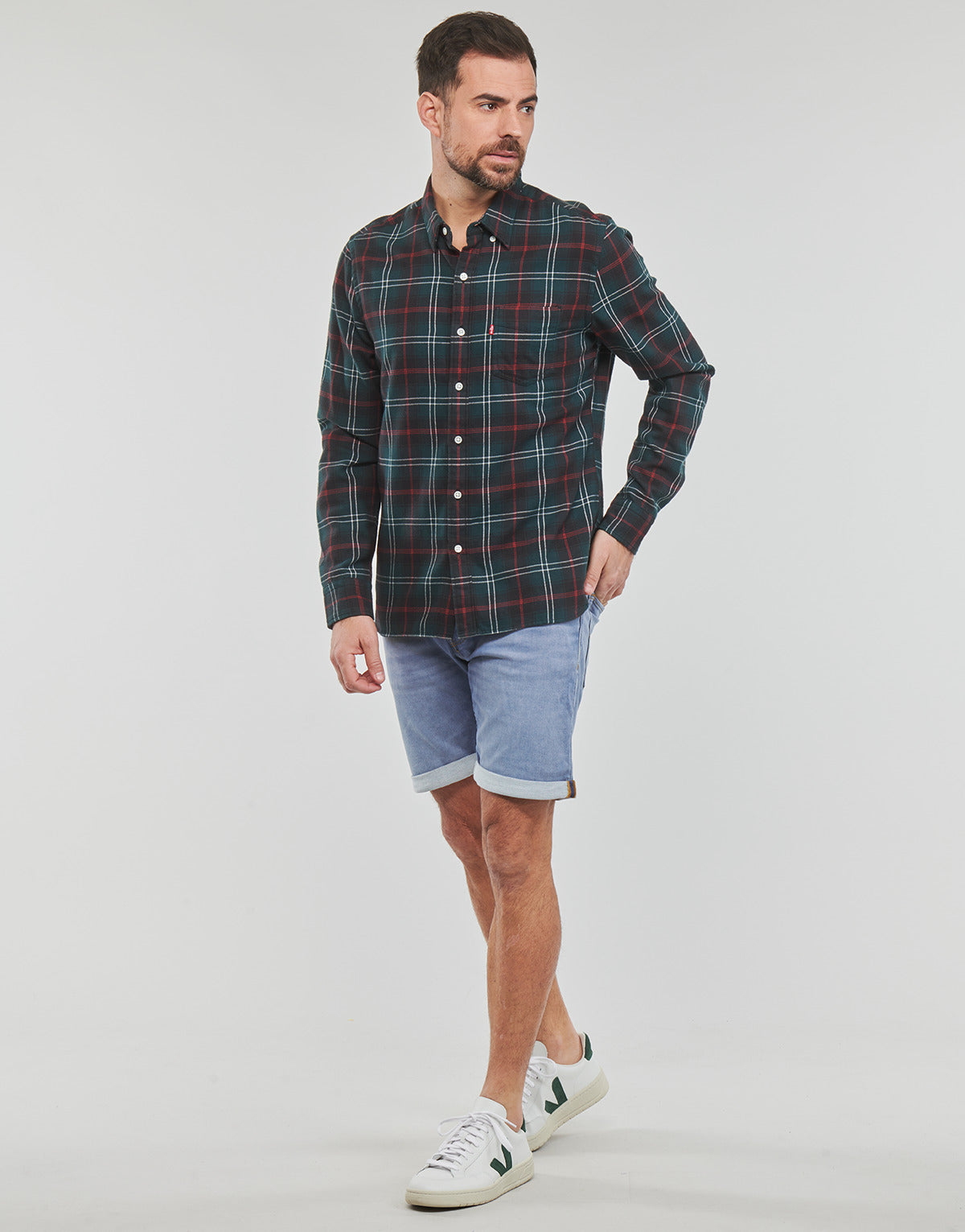 Pantaloni corti Uomo Jack & Jones  JJIRICK JJICON SHORTS  Blu