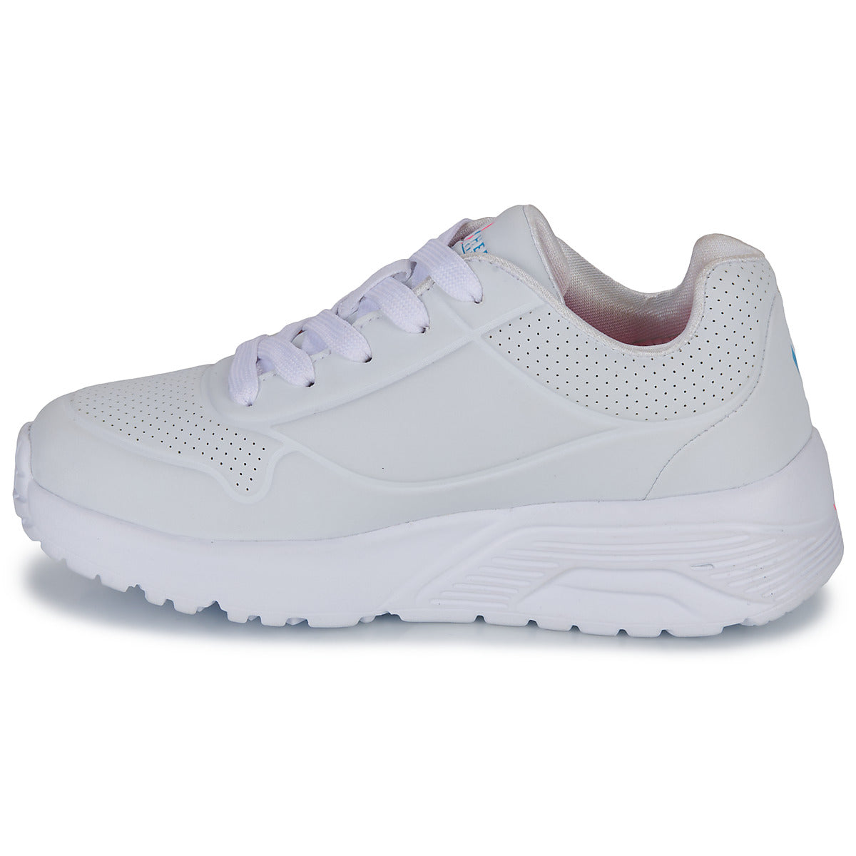 Scarpe bambini ragazza Skechers  UNO LITE BASKETS  Bianco