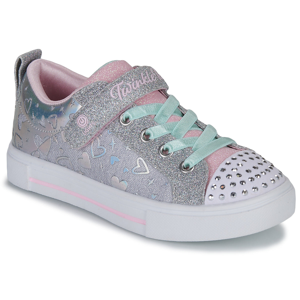 Scarpe bambini ragazza Skechers  TWINKLE SPARKS  Argento