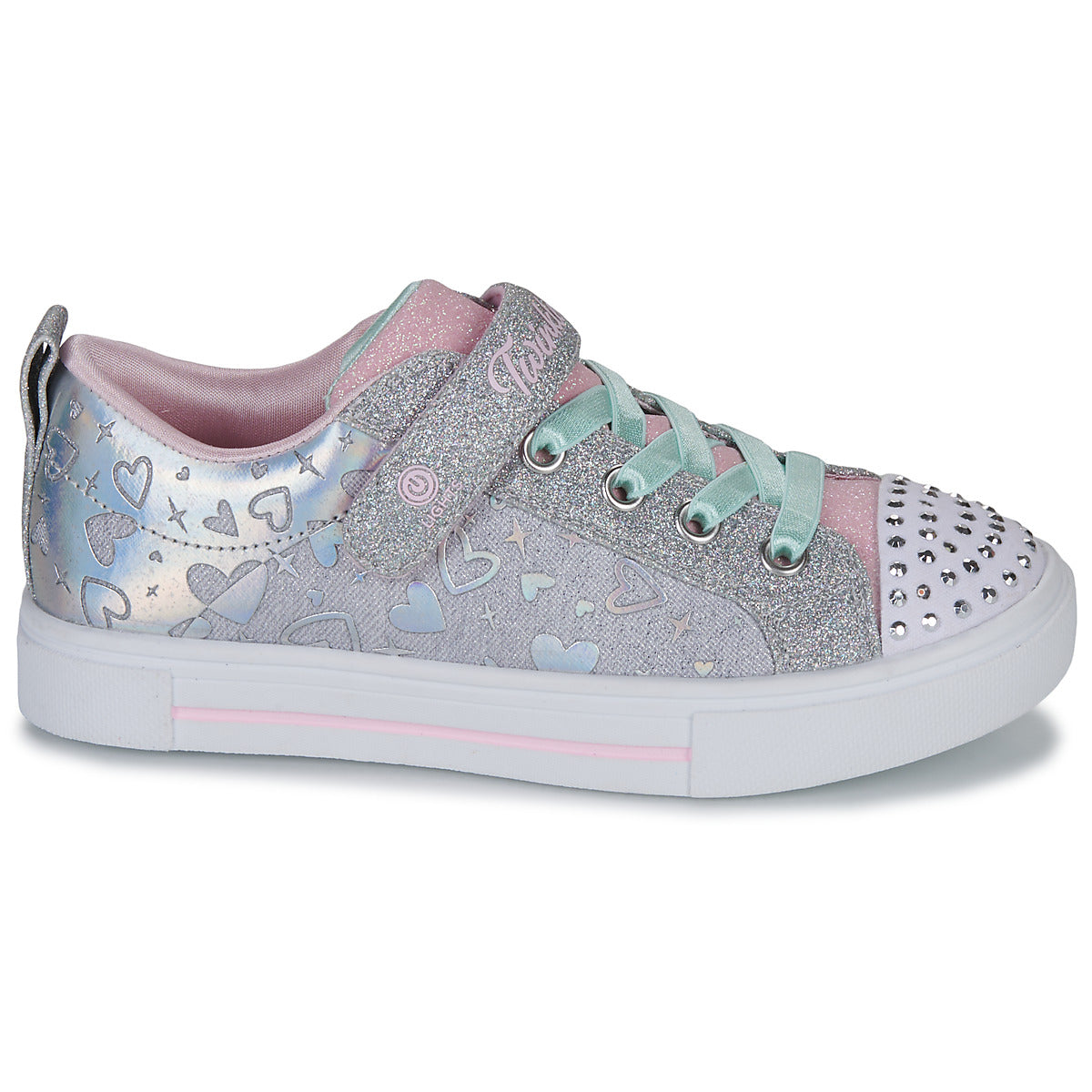 Scarpe bambini ragazza Skechers  TWINKLE SPARKS  Argento