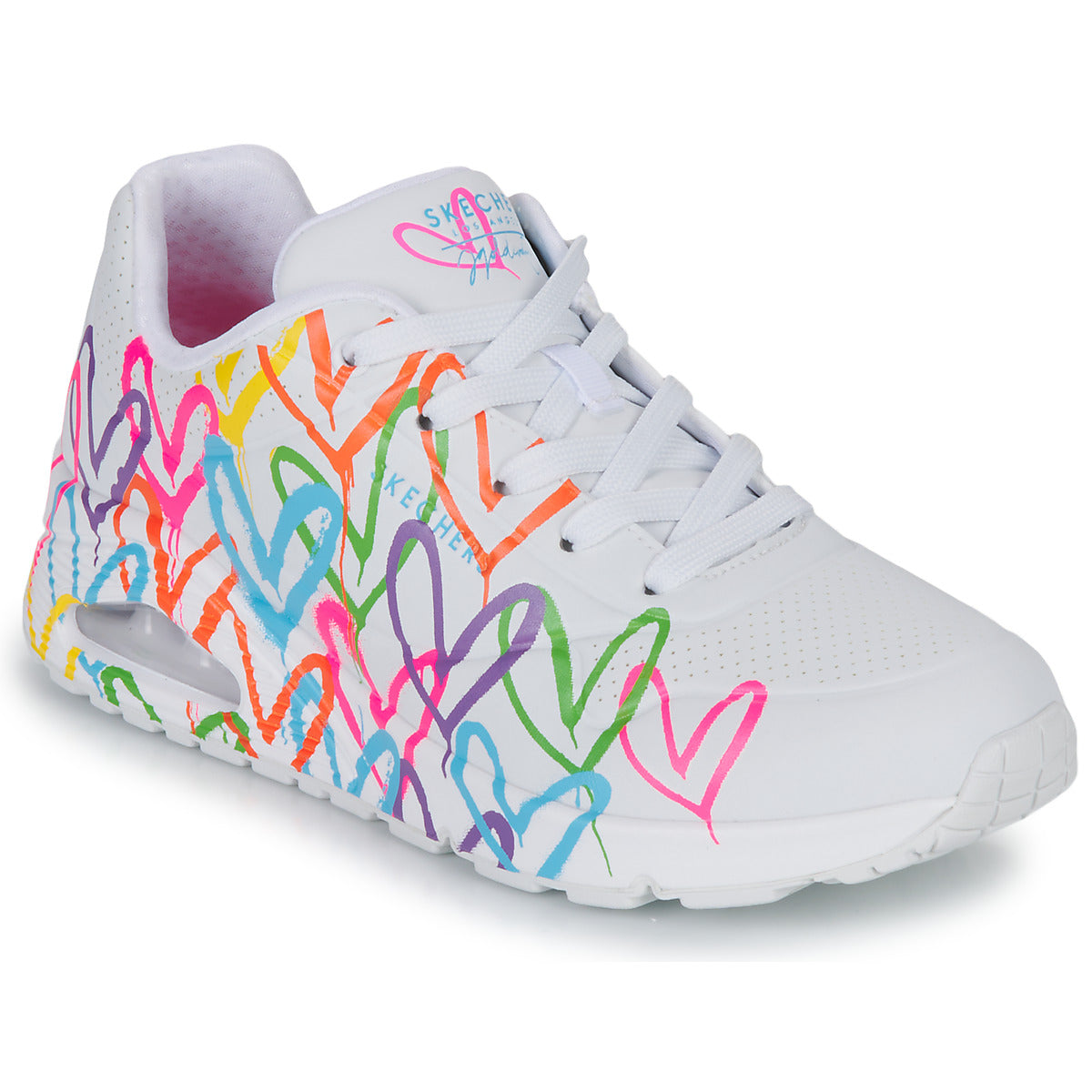 Sneakers basse Donna Skechers  UNO  Bianco