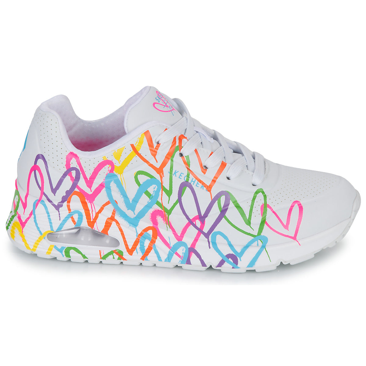 Sneakers basse Donna Skechers  UNO  Bianco