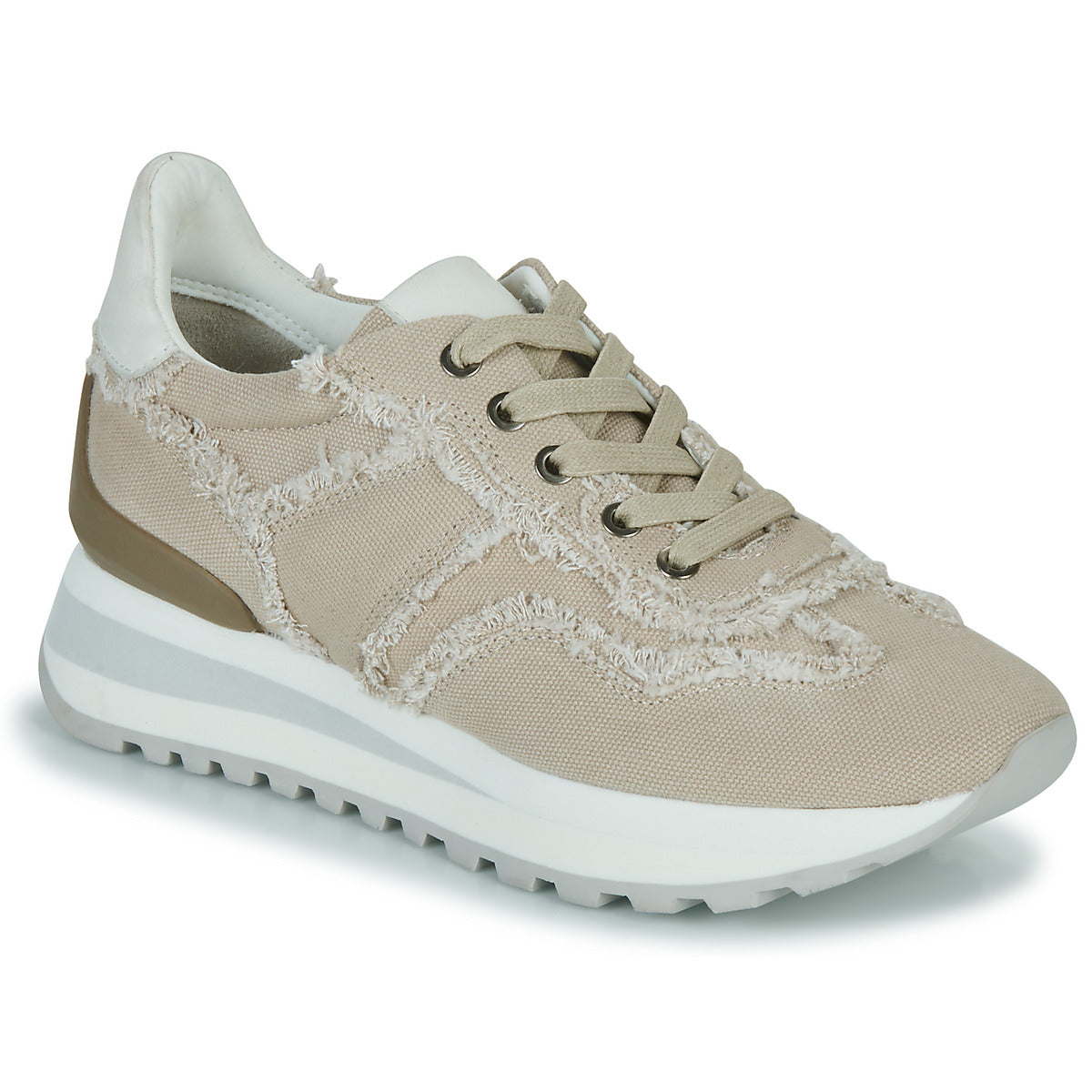 Sneakers basse Donna Regard  GIEN V2 CANVAS PANNA  Beige