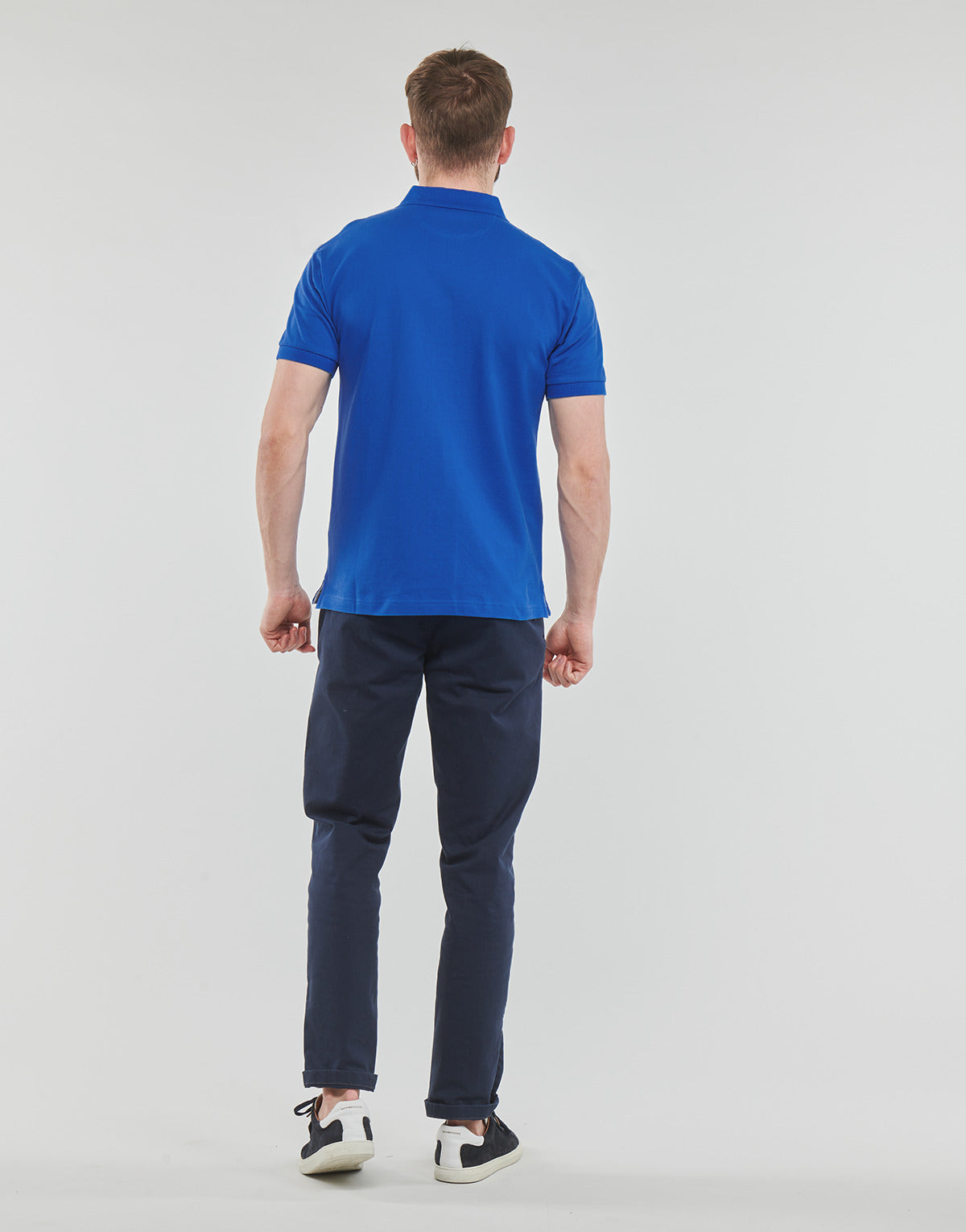 Polo Uomo Hackett  ESSENTIALS SLIM FIT LOGO  Blu