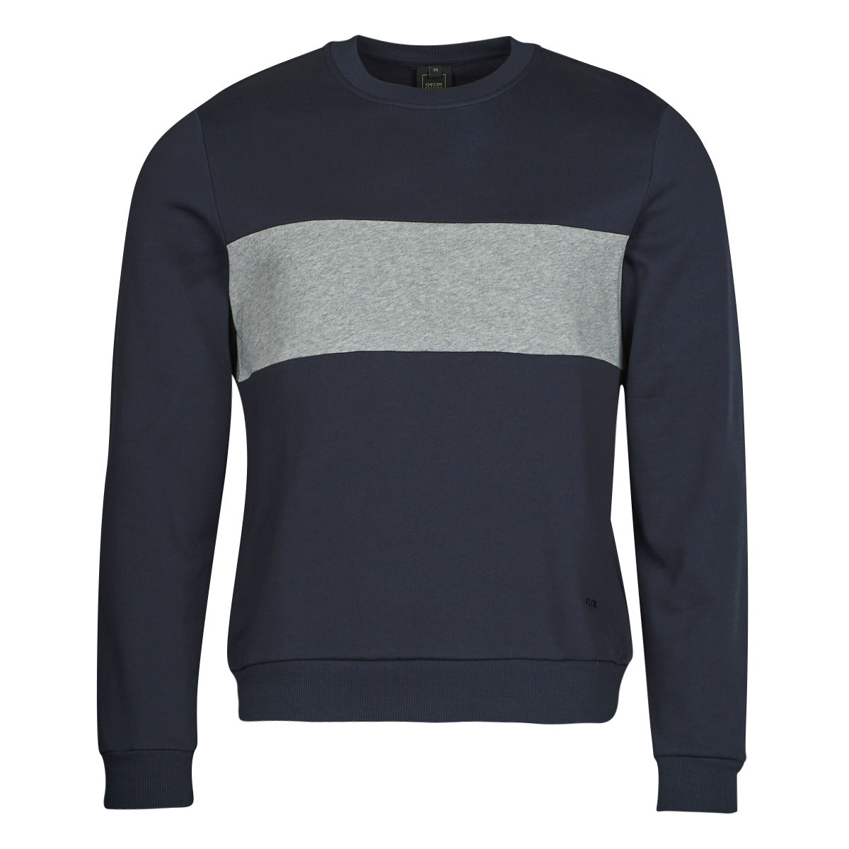 Felpa Uomo Geox  M SWEATER R-NECK BAN  Marine