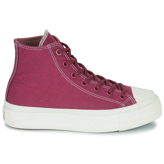 Sneakers alte Donna Converse  CHUCK TAYLOR ALL STAR LIFT PLATFORM WORKWEAR TEXTILES HI  Bordeaux