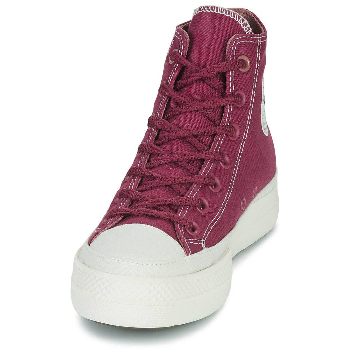 Sneakers alte Donna Converse  CHUCK TAYLOR ALL STAR LIFT PLATFORM WORKWEAR TEXTILES HI  Bordeaux