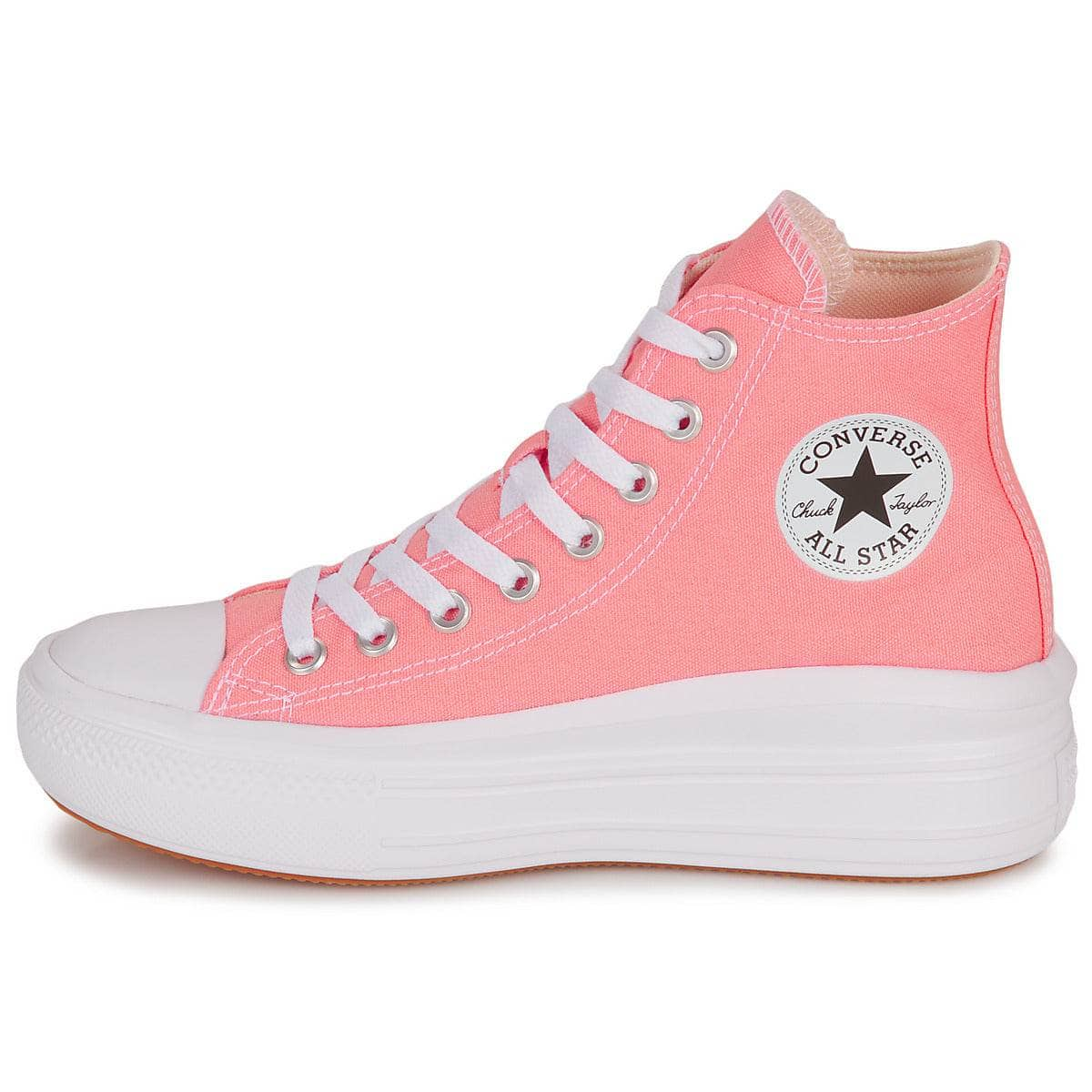 Sneakers alte Donna Converse  CHUCK TAYLOR ALL STAR MOVE PLATFORM SEASONAL COLOR-LAWN FLAMINGO  Rosa