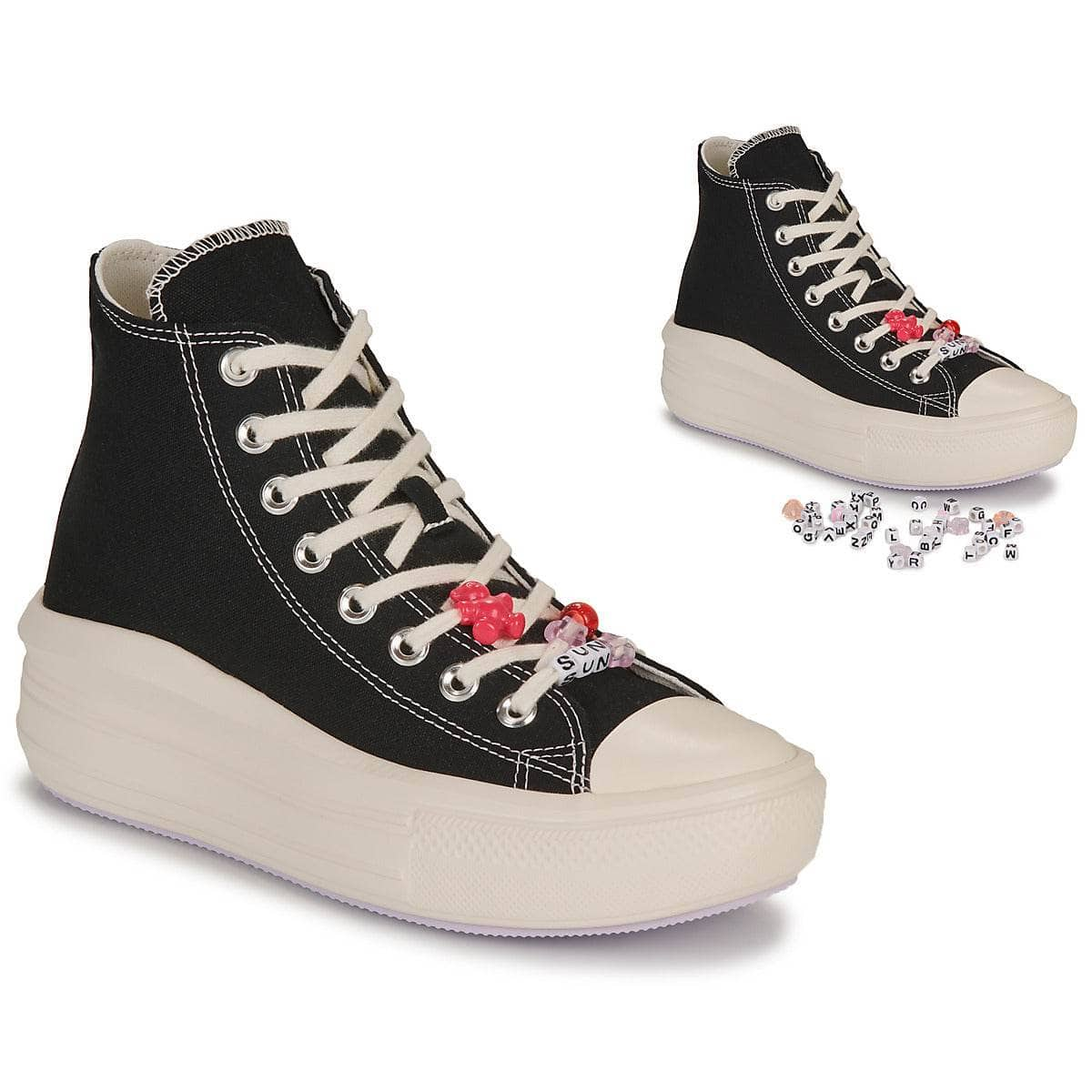 Sneakers alte Donna Converse  CHUCK TAYLOR ALL STAR MOVE-POP WORDS  Nero