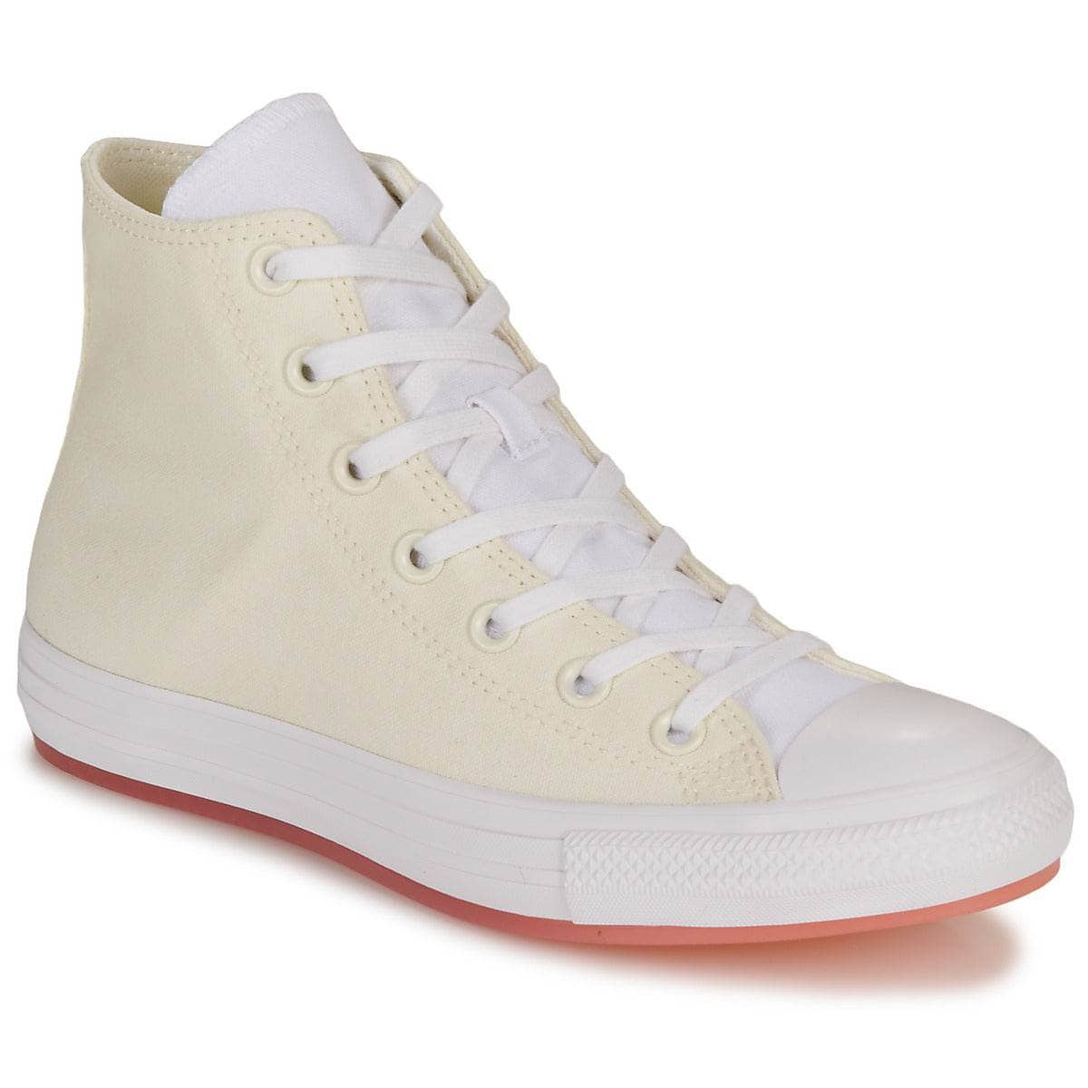 Sneakers alte Donna Converse  CHUCK TAYLOR ALL STAR MARBLED-EGRET/CHEEKY CORAL/LAWN FLAMINGO  Bianco