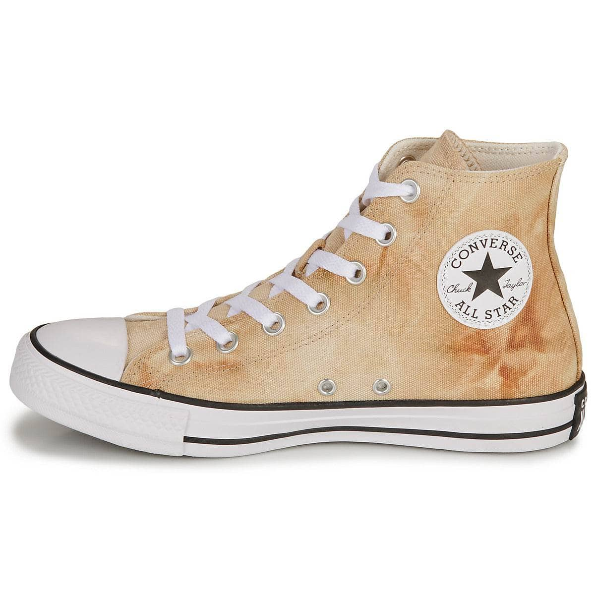 Sneakers alte Donna Converse  CHUCK TAYLOR ALL STAR SUN WASHED TEXTILE-NAUTICAL MENSWEAR  Marrone