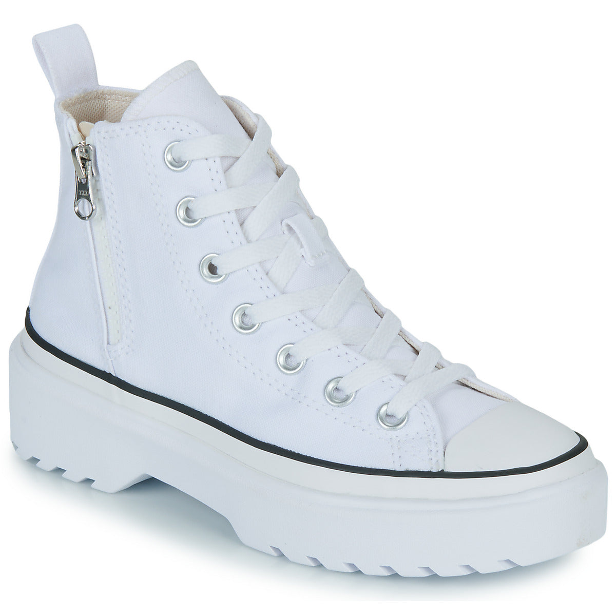 Scarpe bambini ragazza Converse  CHUCK TAYLOR ALL STAR LUGGED LIFT PLATFORM CANVAS HI  Bianco