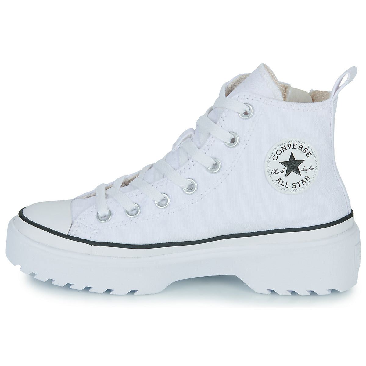 Scarpe bambini ragazza Converse  CHUCK TAYLOR ALL STAR LUGGED LIFT PLATFORM CANVAS HI  Bianco