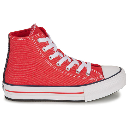 Scarpe bambini ragazzo Converse  YOUTH CONVERSE CHUCK TAYLOR ALL STAR EVA LIFT PLATFORM RETRO DEN  Rosso