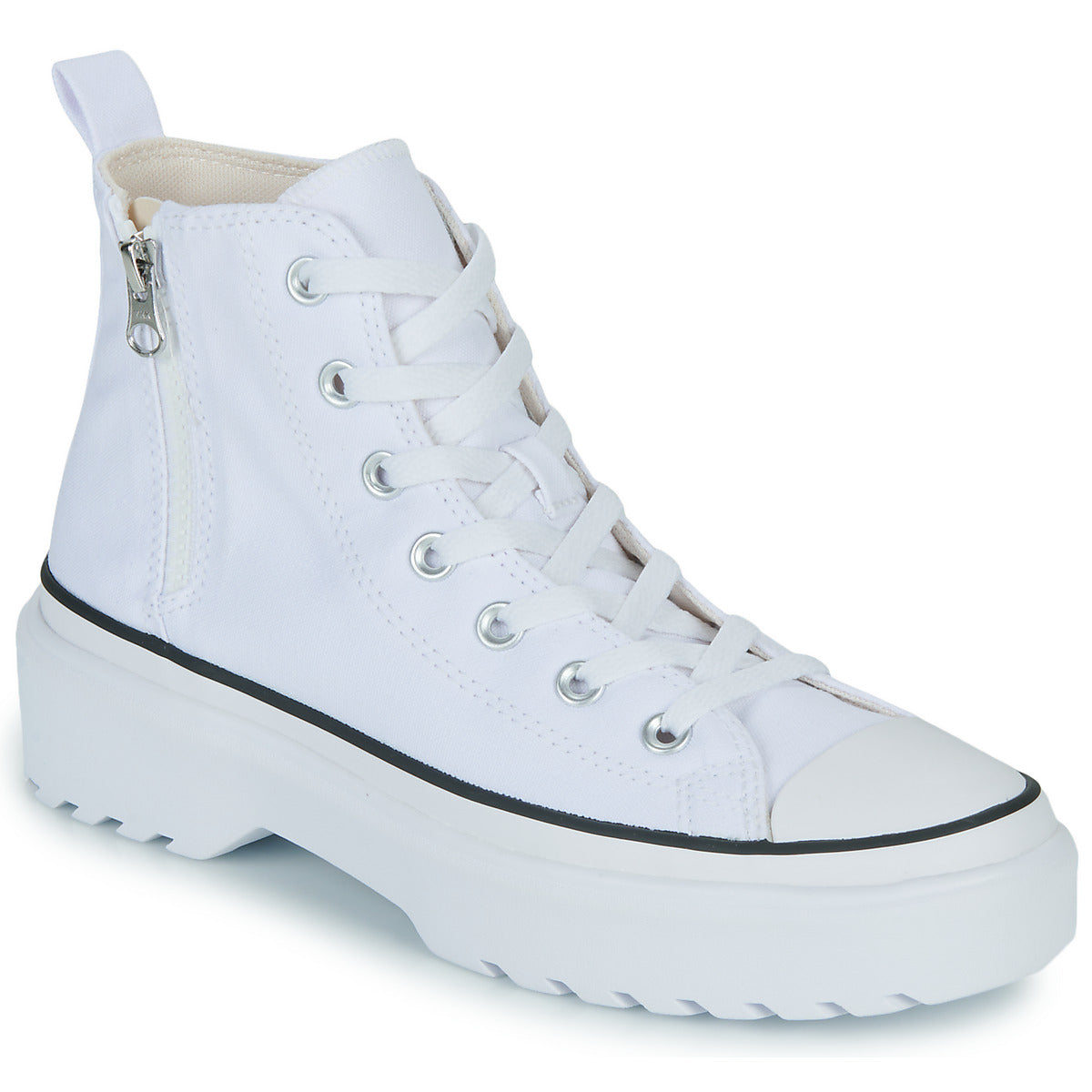 Scarpe bambini ragazza Converse  CHUCK TAYLOR ALL STAR LUGGED LIFT PLATFORM CANVAS HI  Bianco