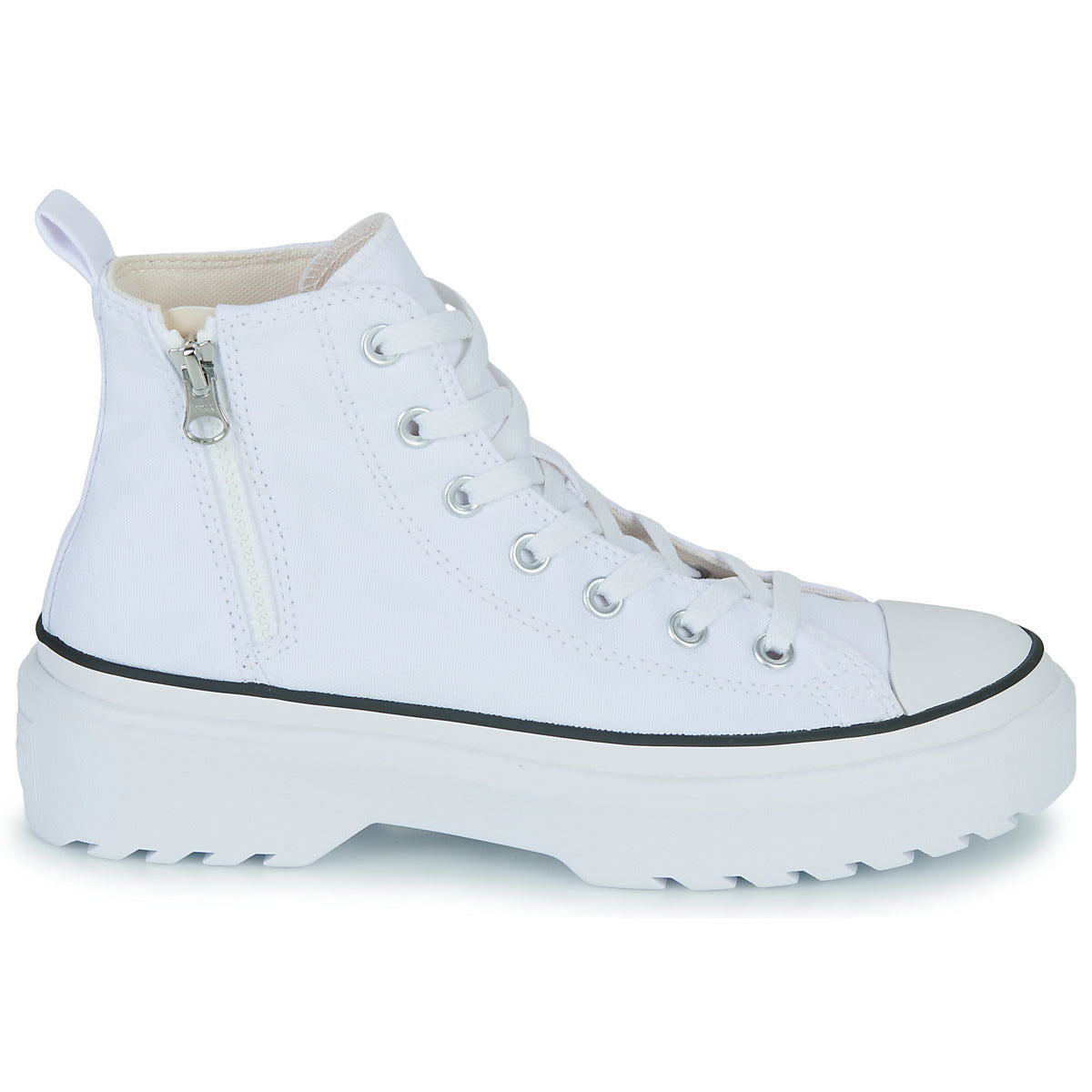 Scarpe bambini ragazza Converse  CHUCK TAYLOR ALL STAR LUGGED LIFT PLATFORM CANVAS HI  Bianco