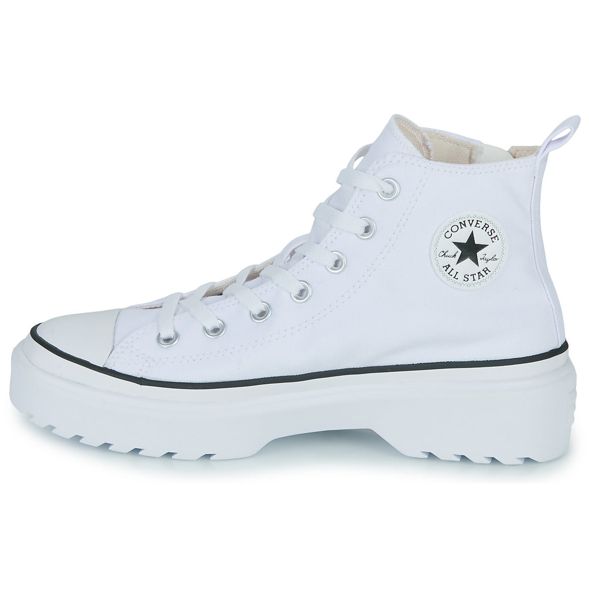 Scarpe bambini ragazza Converse  CHUCK TAYLOR ALL STAR LUGGED LIFT PLATFORM CANVAS HI  Bianco