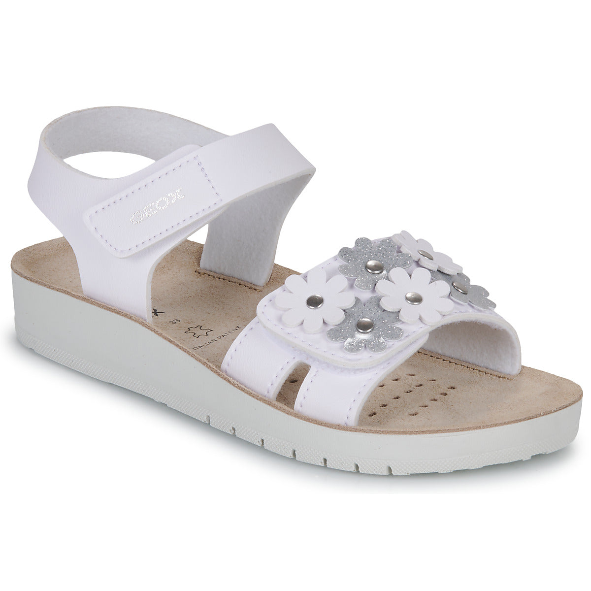 Sandali bambini ragazza Geox  J SANDAL COSTAREI GI  Bianco