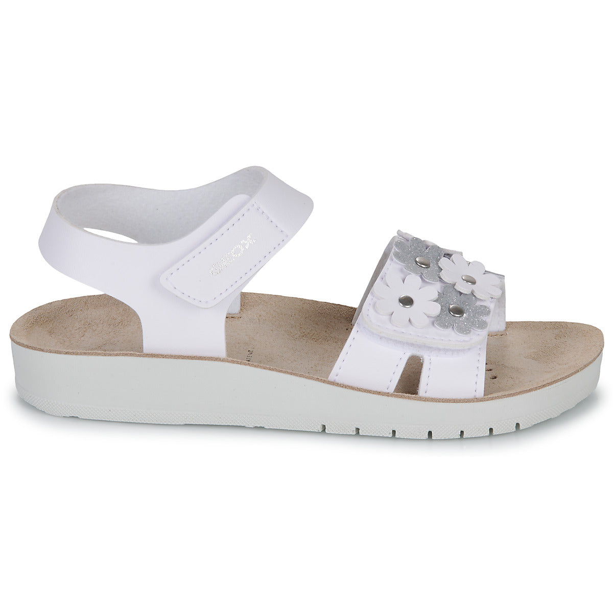 Sandali bambini ragazza Geox  J SANDAL COSTAREI GI  Bianco