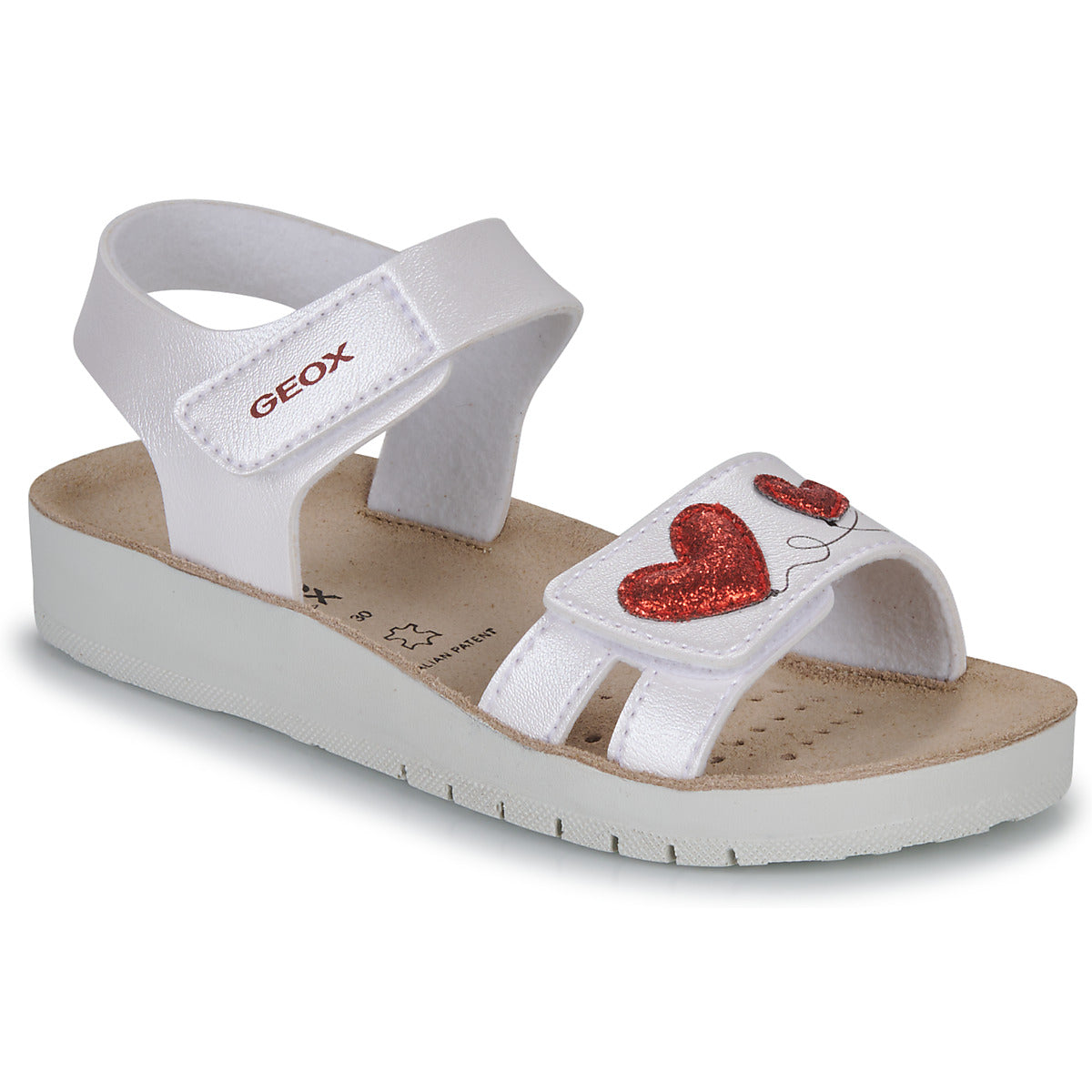 Sandali bambini ragazza Geox  J SANDAL COSTAREI GI  Bianco