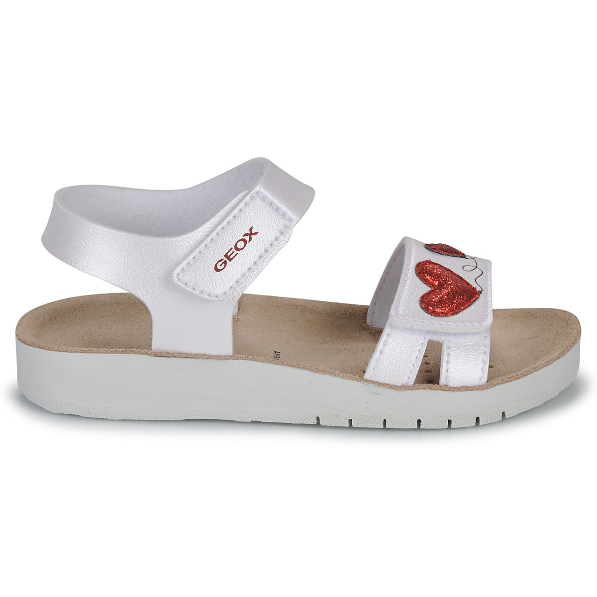 Sandali bambini ragazza Geox  J SANDAL COSTAREI GI  Bianco