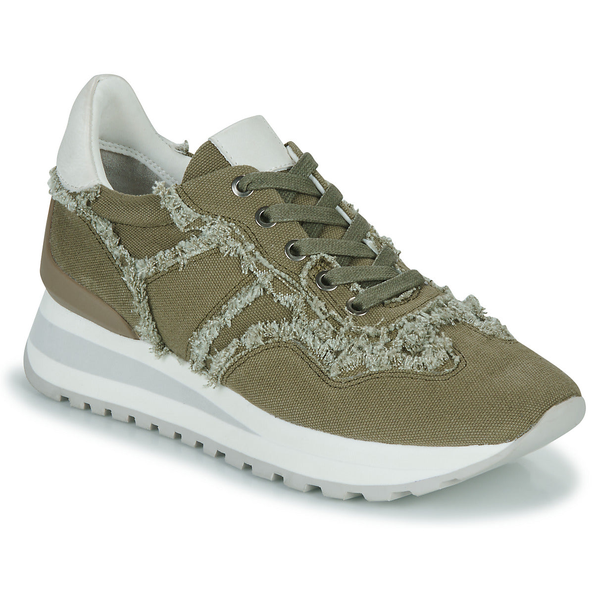 Sneakers basse Donna Regard  GIEN V4 CANVAS KAKI  Verde