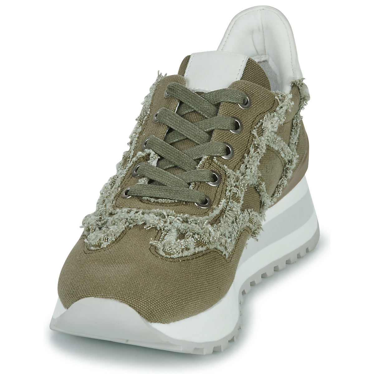 Sneakers basse Donna Regard  GIEN V4 CANVAS KAKI  Verde