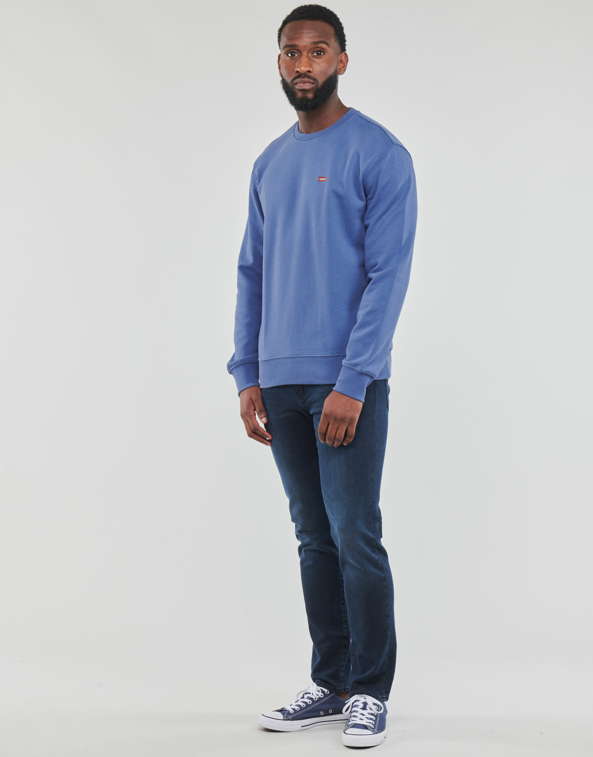 Felpa Uomo Levis  NEW ORIGINAL CREW  Blu