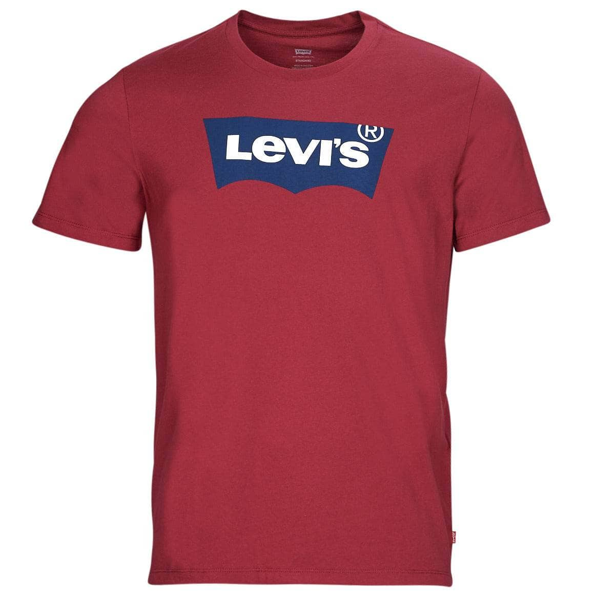 T-shirt Uomo Levis  GRAPHIC CREWNECK TEE  Bordeaux