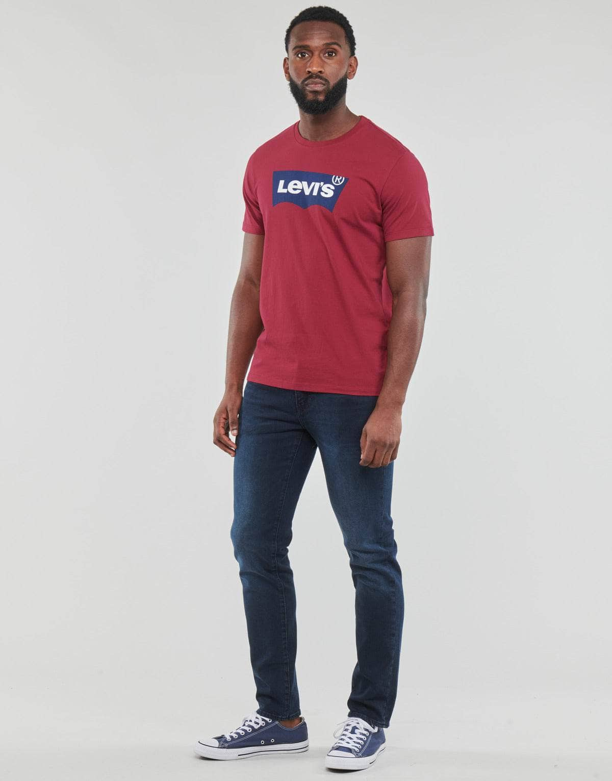 T-shirt Uomo Levis  GRAPHIC CREWNECK TEE  Bordeaux