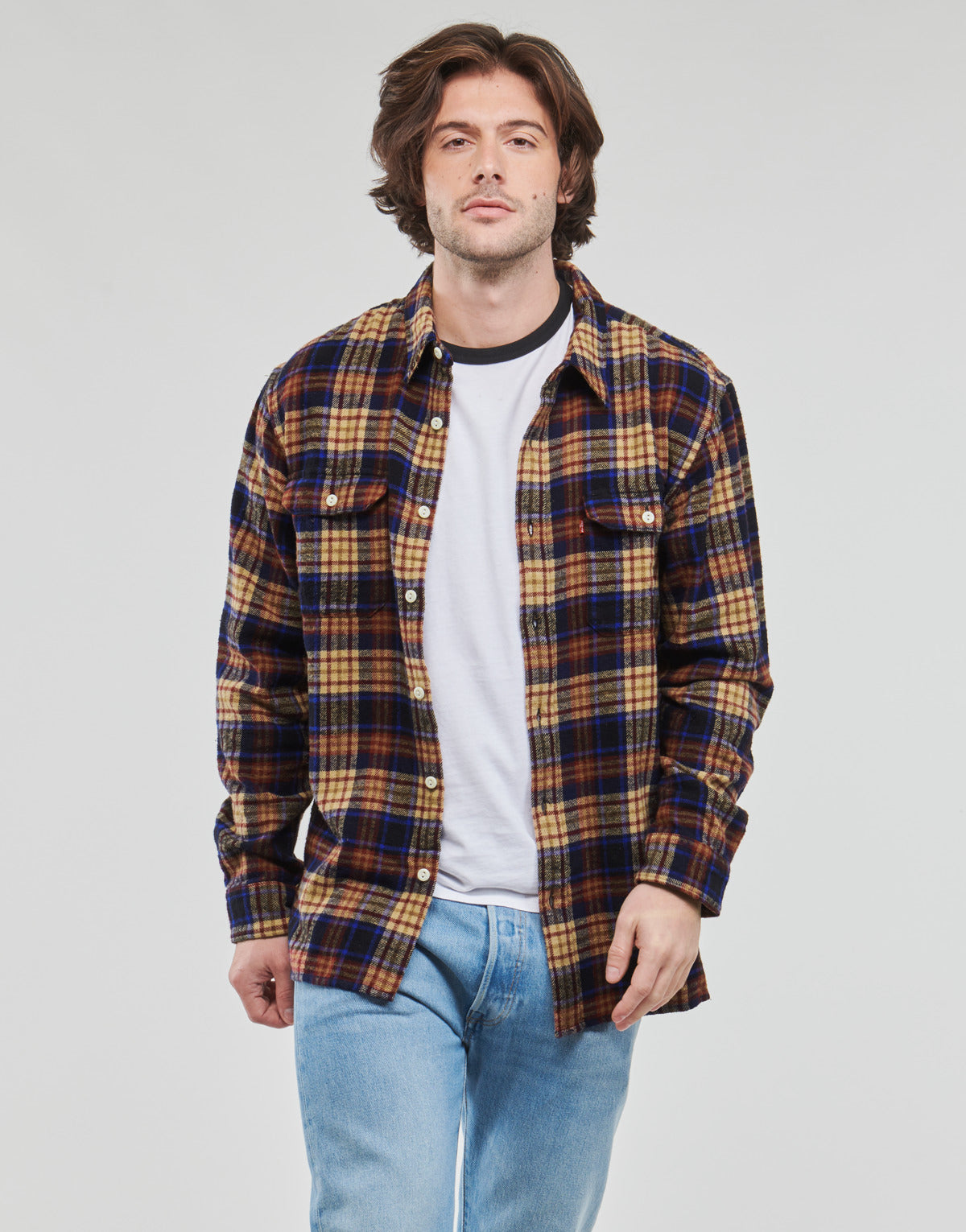 Camicia a maniche lunghe Uomo Levis  JACKSON WORKER  Multicolore