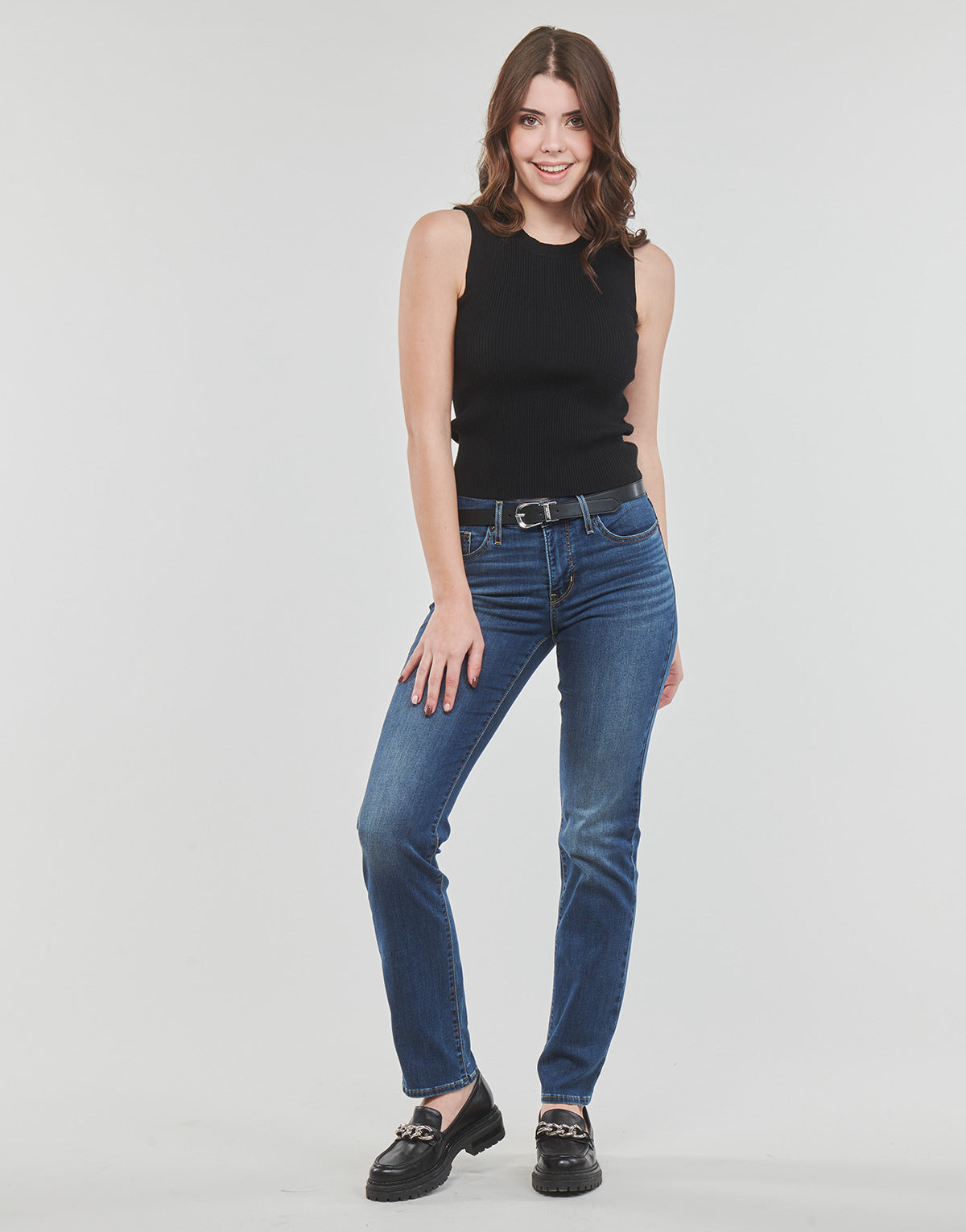 Jeans Donna Levis  314 SHAPING STRAIGHT  Blu