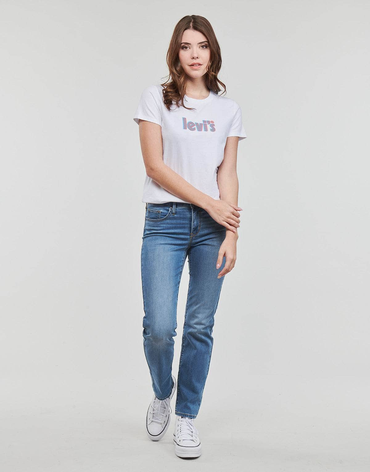 Jeans Donna Levis  314 SHAPING STRAIGHT  Blu