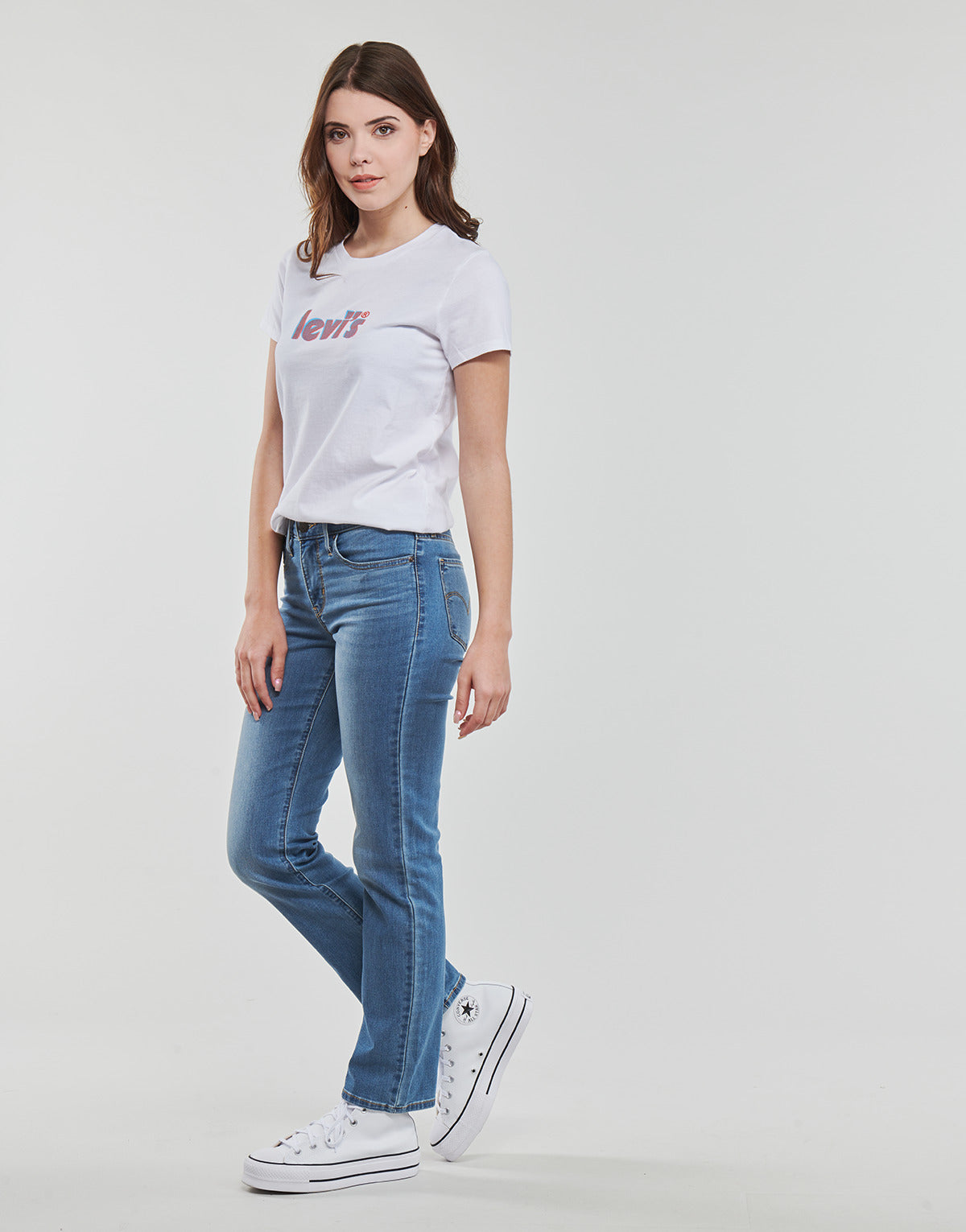 Jeans Donna Levis  314 SHAPING STRAIGHT  Blu